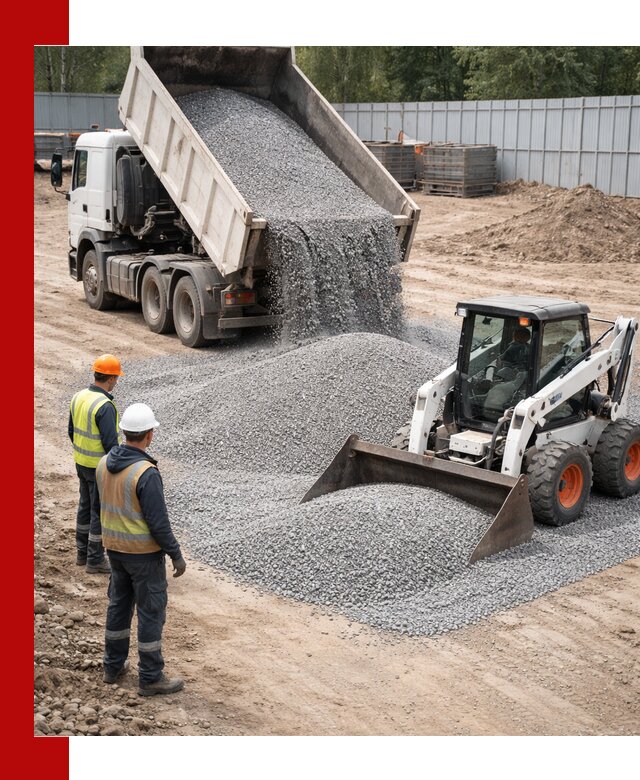 Доставка и продажа гранитного щебня фракции 0-5 в Усолье-Сибирском