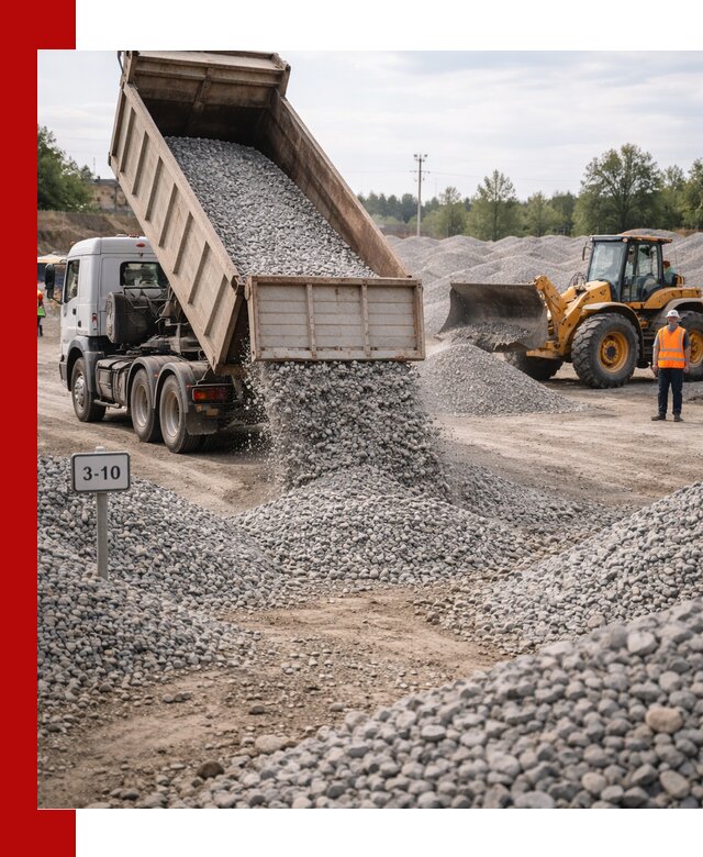 Гранитный щебень фракции 3–10: доставка и продажа в Усолье-Сибирском