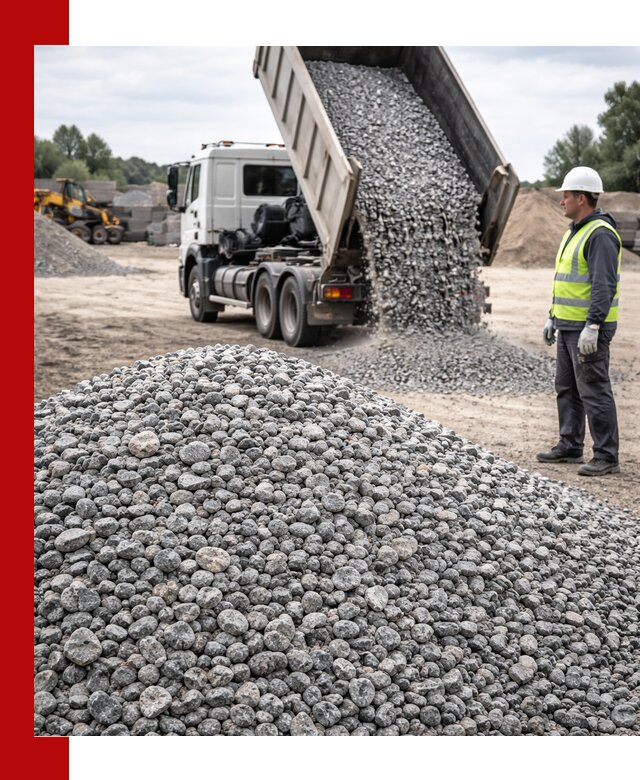 Доставка и продажа гранитного щебня фракции 5-20 в Усолье-Сибирском