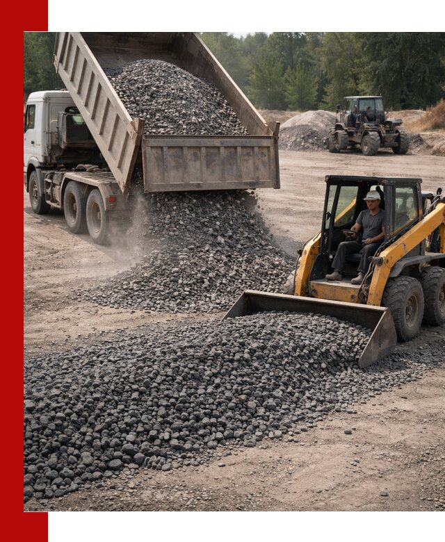 Гранитный щебень фракция 40-70 с доставкой в Усолье-Сибирском