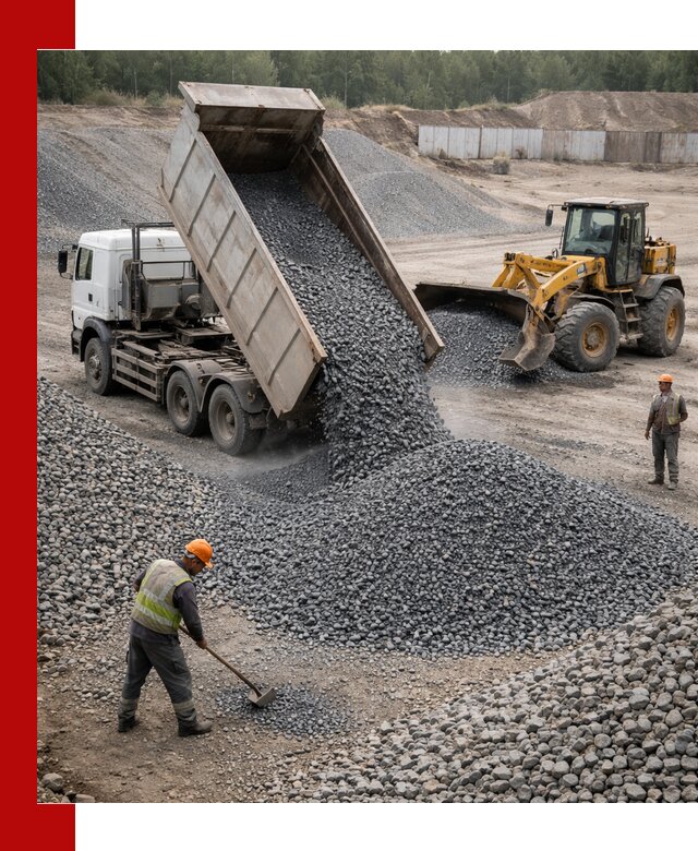Щебень габбро-диабаз фр. 5-20 с доставкой в Усолье-Сибирском