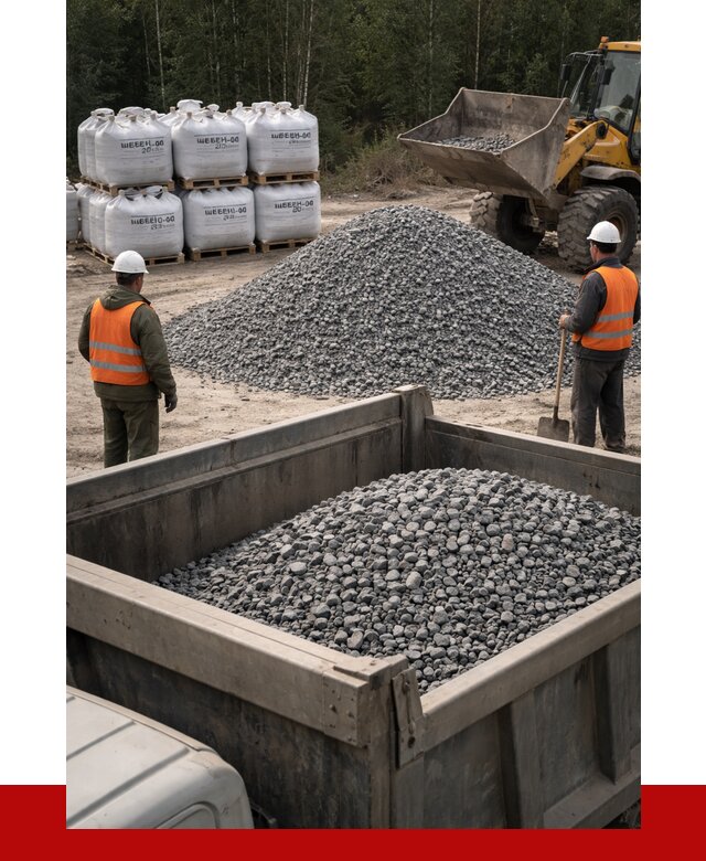 Щебень габбро диабаз 20-40 в Усолье-Сибирском от 3509 руб. | ПРОНЕРУДСль