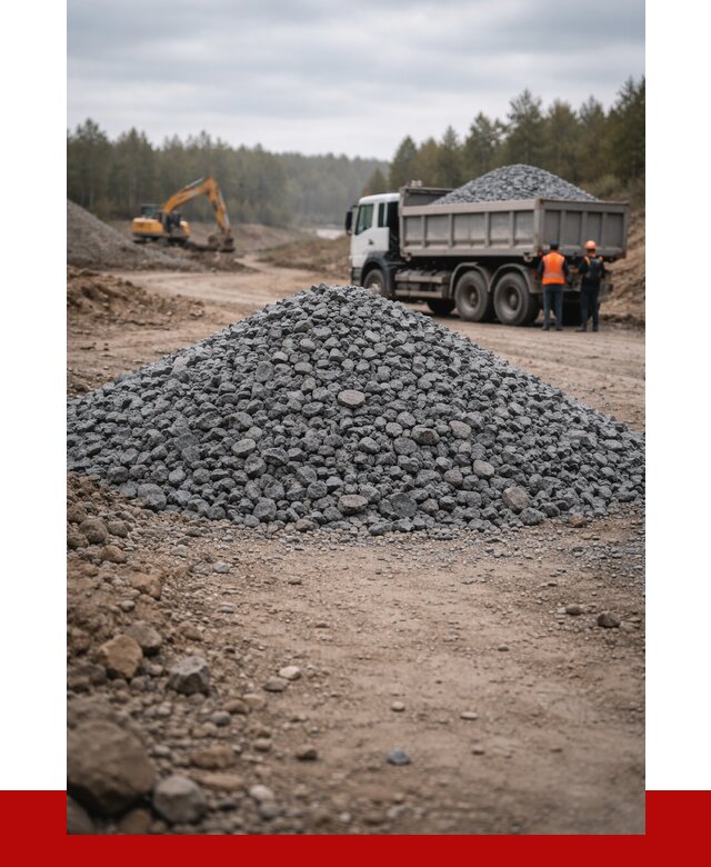 Щебень габбро диабаз фракция 40-70 в Усолье-Сибирском от 2270 р-ПРОНЕРУДСль