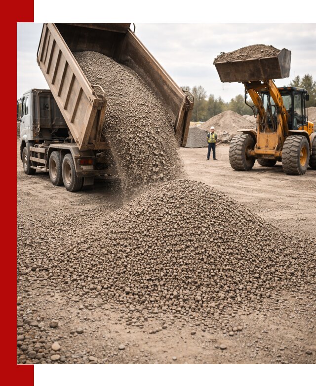 Гравийный щебень фракция 3–10 с доставкой в Усолье-Сибирском