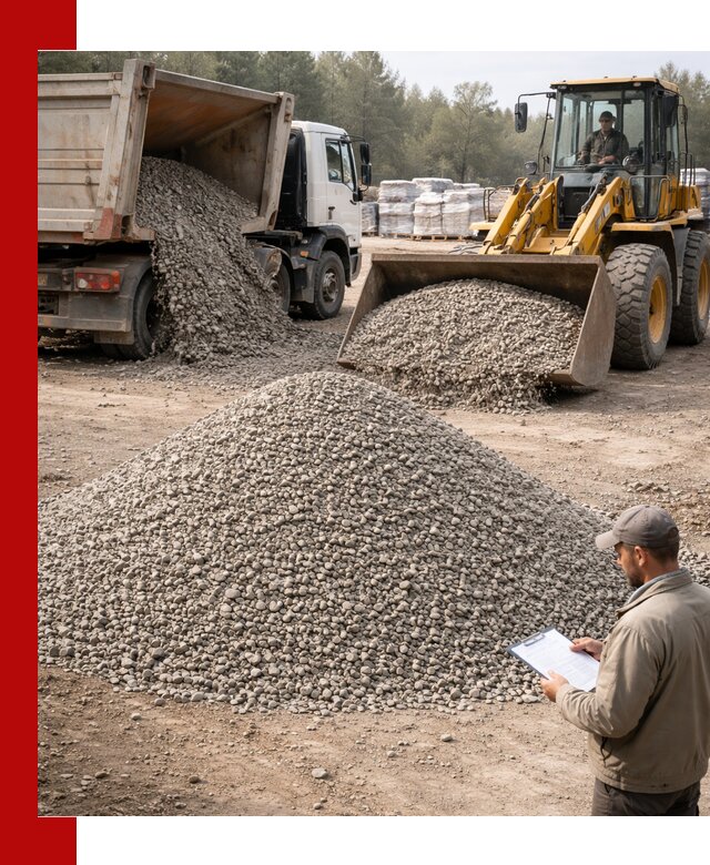 Гравийный щебень фракция 5–10 с доставкой в Усолье-Сибирском