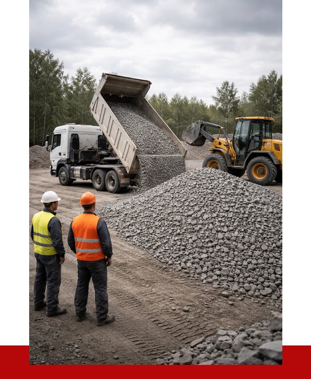 Гравийный щебень фракция 40-70 в Усолье-Сибирском от 9804р | ПРОНЕРУДСль