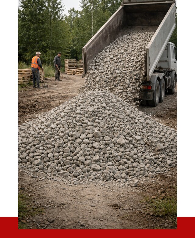 гравийный щебень фракция 70-120 в Усолье-Сибирском от 2528 р. ПРОНЕРУДСль