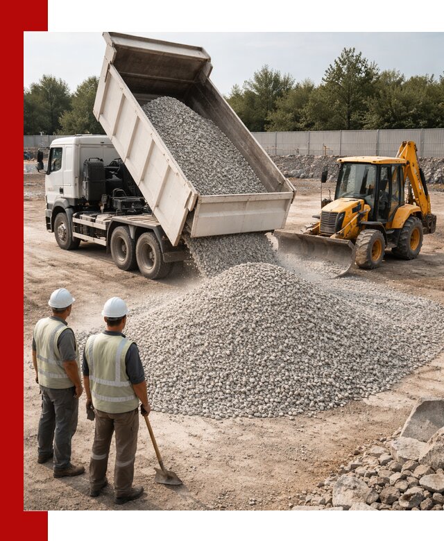 Купить известняковый щебень фракции 5–10 мм с доставкой в Усолье-Сибирском