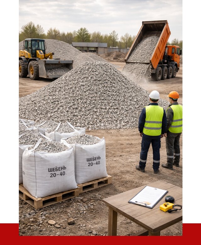 Известняковый щебень 20-40 в Усолье-Сибирском от 2167 р. ПРОНЕРУДСль