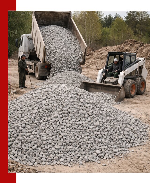 Доставка доломитового щебня в Усолье-Сибирском напрямую от карьера