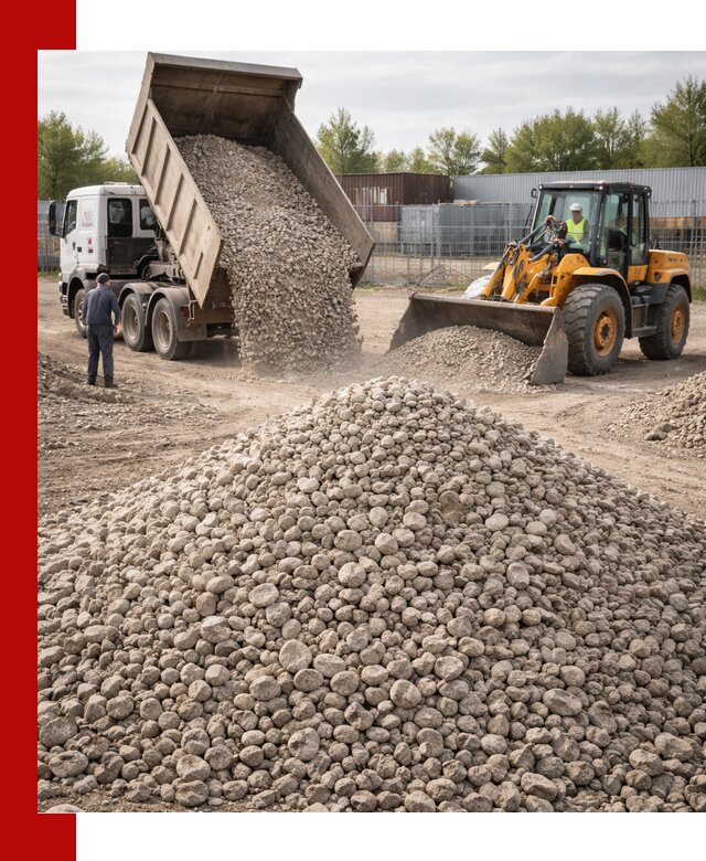 Доломитовый щебень фракции 20–41 с доставкой в Усолье-Сибирском