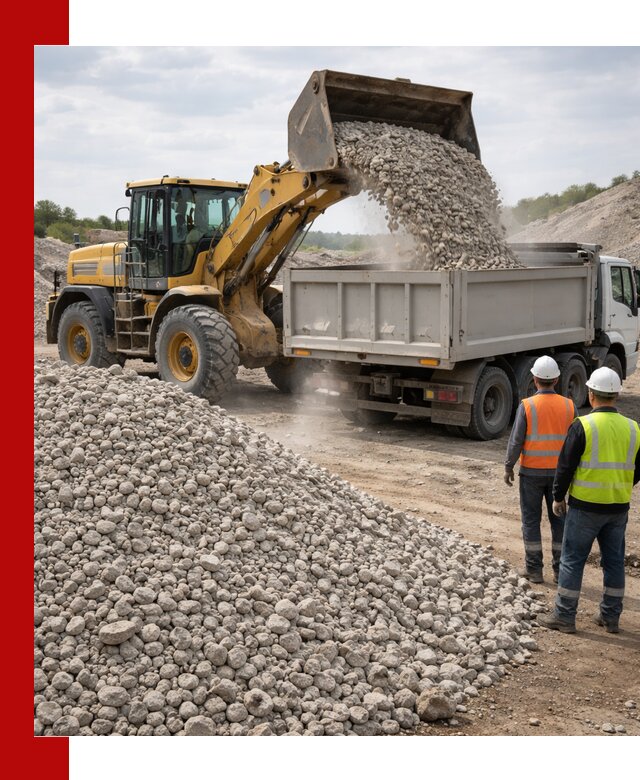 Доломитовый щебень фракция 40–71 доставка и продажа в Усолье-Сибирском