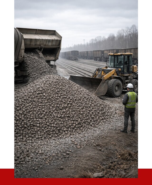 Купить железнодорожный щебень в Усолье-Сибирском от 2890 р. | ПРОНЕРУДСль