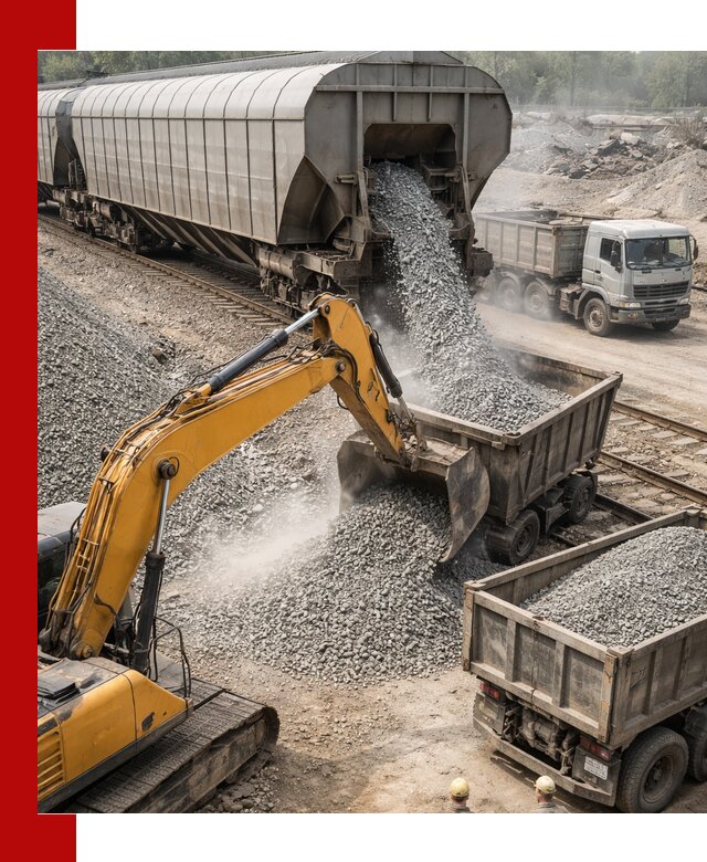 Доставка железнодорожного щебня в Усолье-Сибирском крупными партиями быстрого отгруза