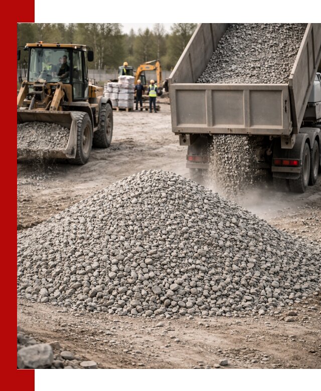 Вторичный щебень фракции 5-20 в Усолье-Сибирском — доставка и продажа крупнотоннажно