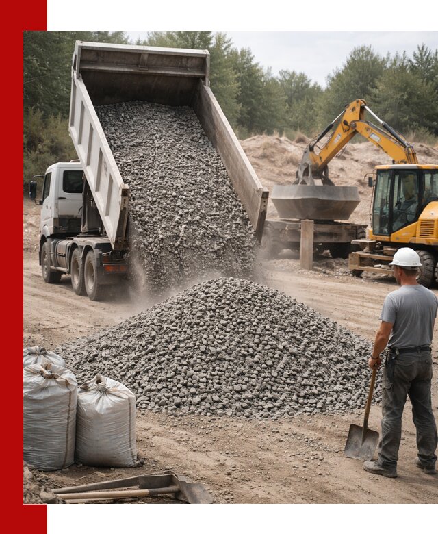 Доставка и продажа бетонного щебня в Усолье-Сибирском