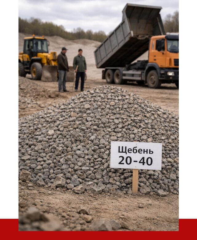 Бетонный щебень фракция 20-40 в Усолье-Сибирском от 2528 р. | ПРОНЕРУДСль