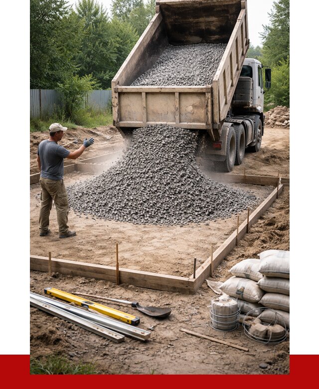 Купить щебень для фундамента в Усолье-Сибирском от 4644 р. | ПРОНЕРУДСль