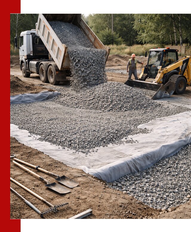 Щебень для фундамента с доставкой в Усолье-Сибирском