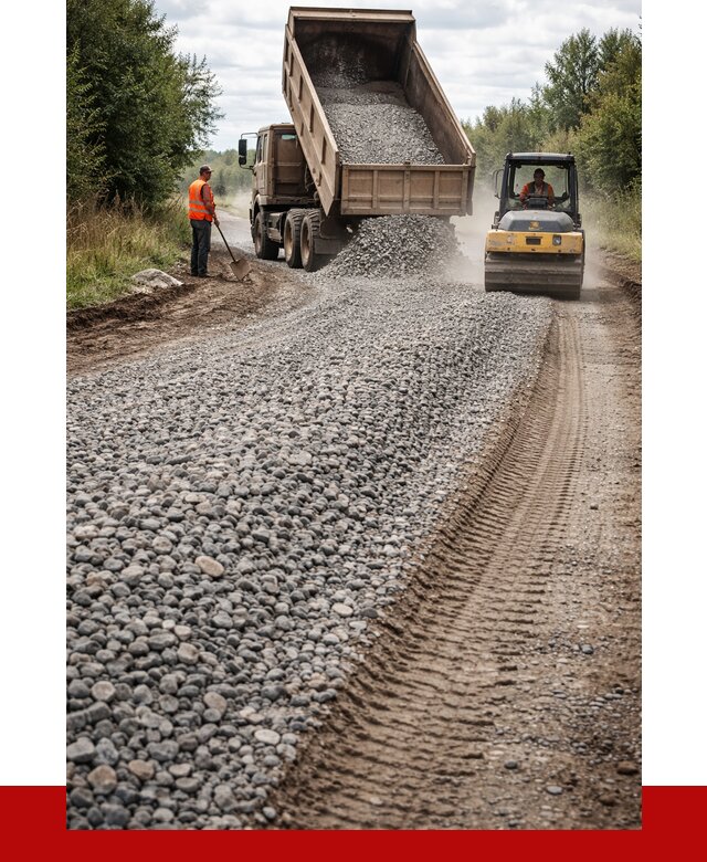 Щебень для отсыпки дороги в Усолье-Сибирском от 2786 р. ПРОНЕРУДСль