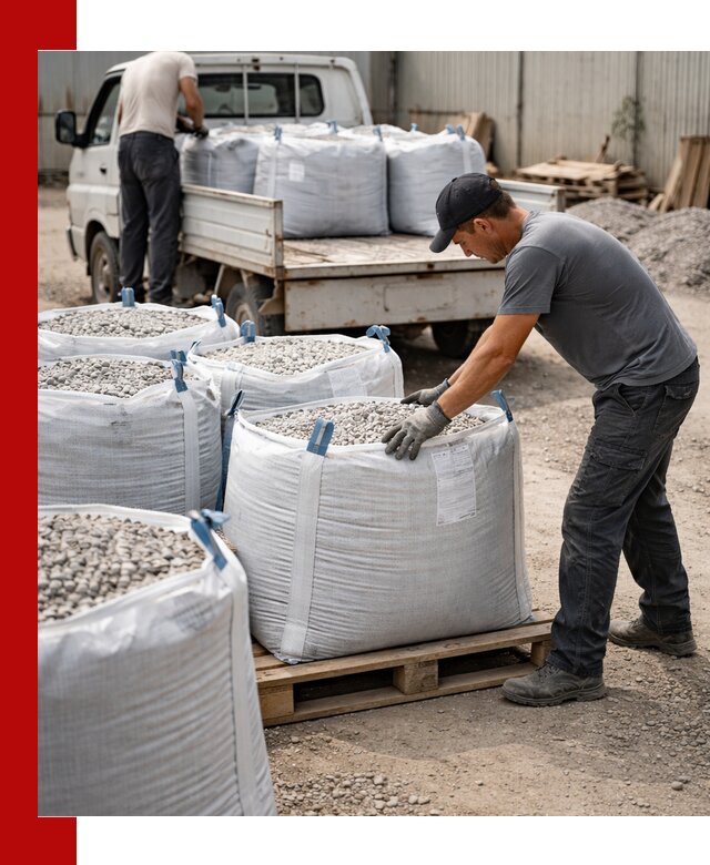 Доставка щебня в мешках по выгодным ценам в Усолье-Сибирском