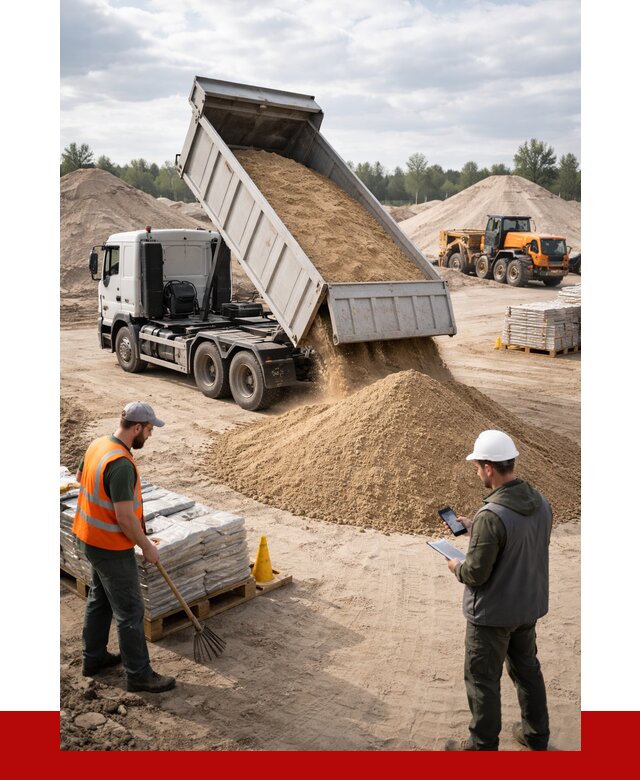 Карьерный песок с доставкой в Усолье-Сибирском от 3715 р. ПРОНЕРУДСль