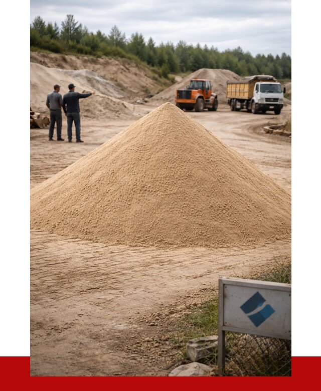 Карьерный песок навалом в Усолье-Сибирском от 1858 р. | ПРОНЕРУДСль