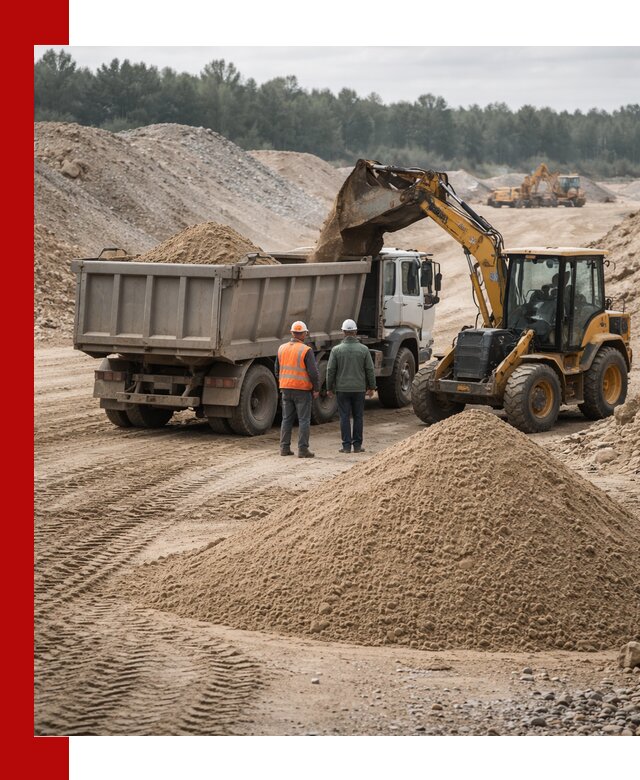 Карьерный среднезернистый песок с доставкой в Усолье-Сибирском