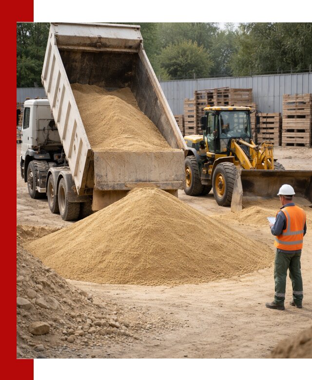 Доставка карьерного мелкозернистого песка в Усолье-Сибирском