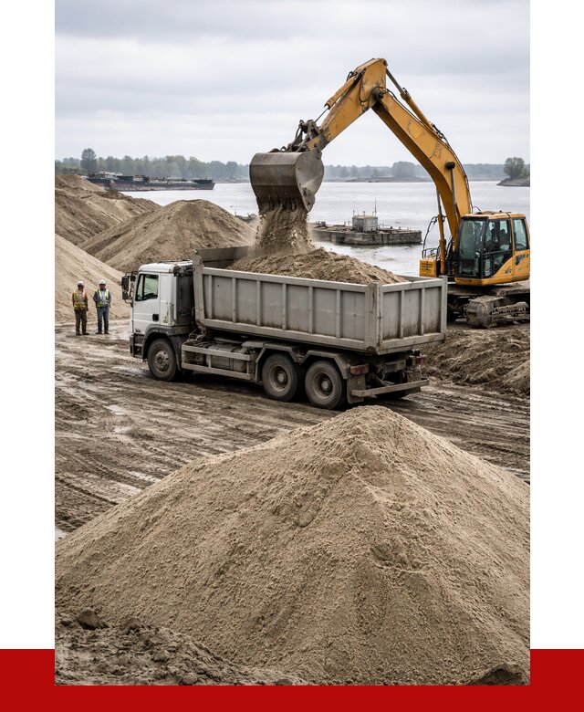 Купить речной песок навалом в Усолье-Сибирском от 1858 р., ПРОНЕРУДСль