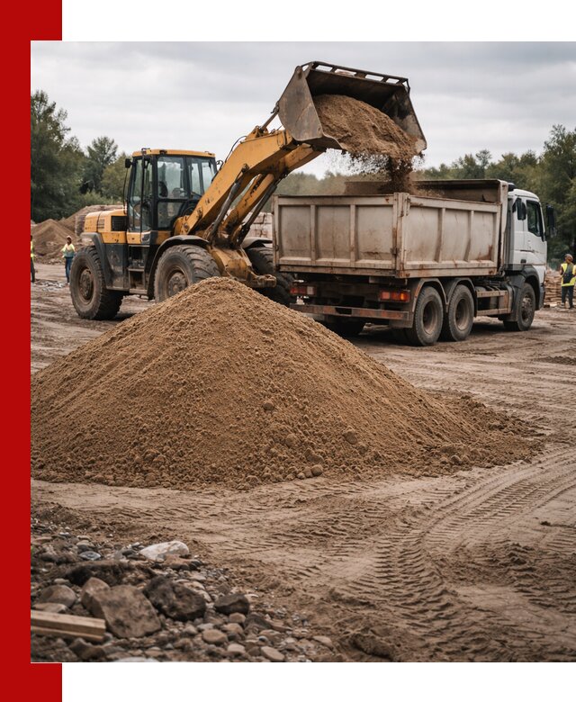 Доставка речного песка навалом в Усолье-Сибирском быстро и выгодно