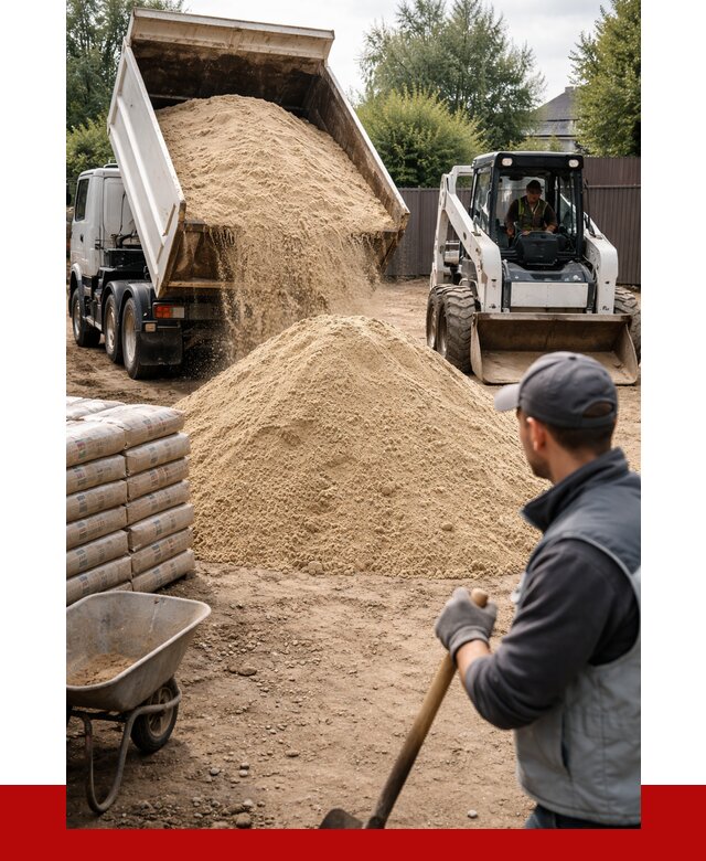 Мытый речной песок с доставкой в Усолье-Сибирском от 1496 р. | ПРОНЕРУДСль