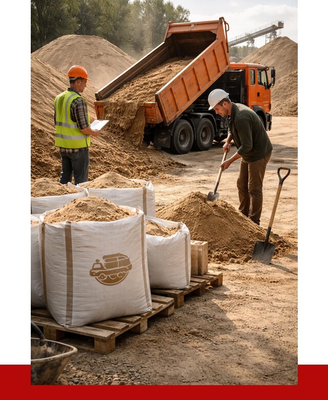 Строительный песок в Усолье-Сибирском от 2270 р. с доставкой, ПРОНЕРУДСль