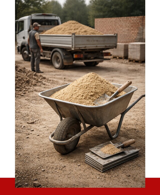 Песок для кладки в Усолье-Сибирском с доставкой от 2270 р. | ПРОНЕРУДСль