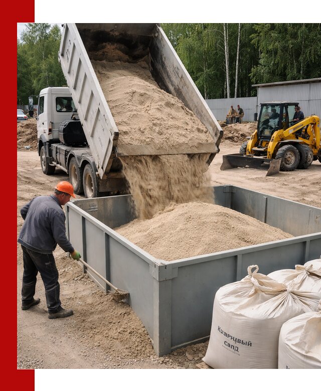 Кварцевый песок для фильтра в Усолье-Сибирском — доставка и качество