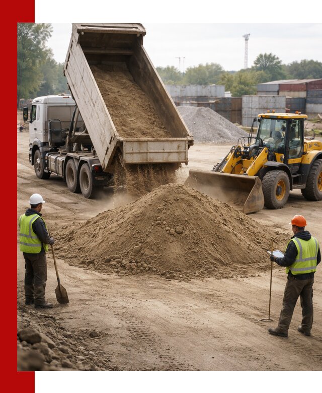 Доставка и продажа пескогрунта оптом и в розницу в Усолье-Сибирском