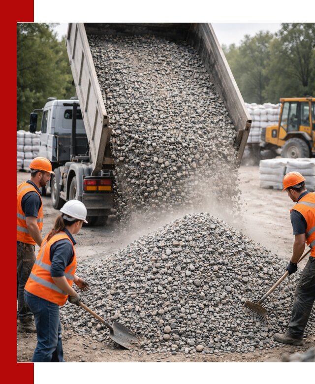 Доставка гравия и камня в Усолье-Сибирском оптом и в розницу