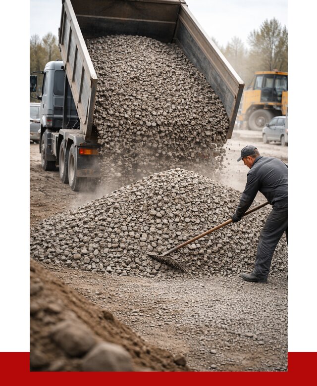 Гравий фракция 20-40 в Усолье-Сибирском от 2580 р. доставка | ПРОНЕРУДСль