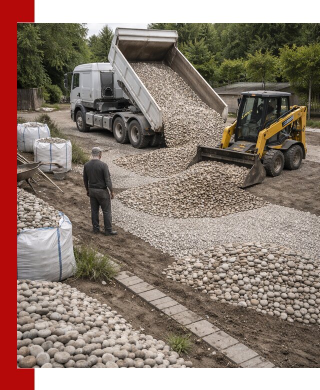 Доставка морской гальки оптом и в розницу в Усолье-Сибирском