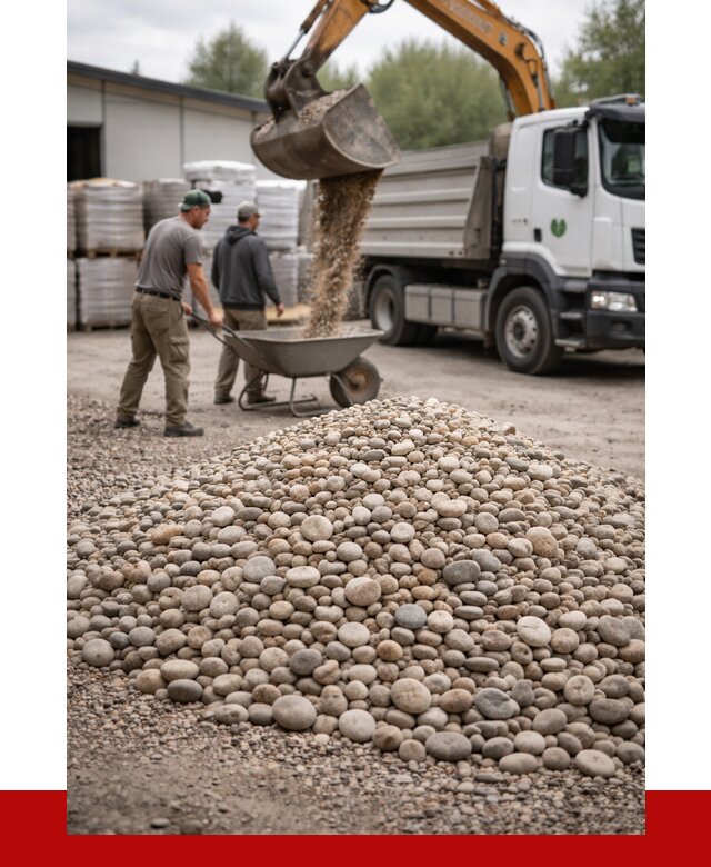 Галька декоративная в Усолье-Сибирском от 3302 р. за куб | ПРОНЕРУДСль