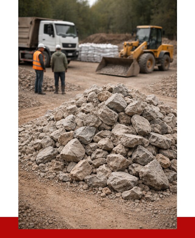 Купить бутовый камень с доставкой в Усолье-Сибирском от 2374 р. | ПРОНЕРУДСль