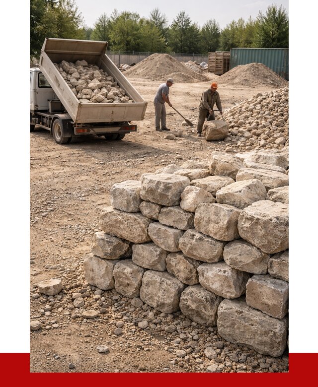 Бутовый камень известняковый в Усолье-Сибирском от 4334 р. | ПРОНЕРУДСль