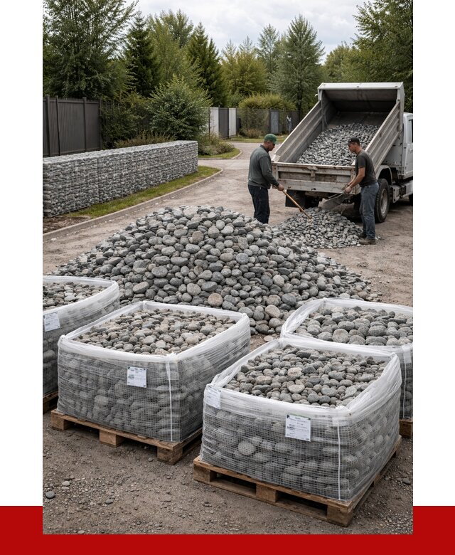 Камень для габионов в Усолье-Сибирском от 4334 р. за куб | ПРОНЕРУДСль