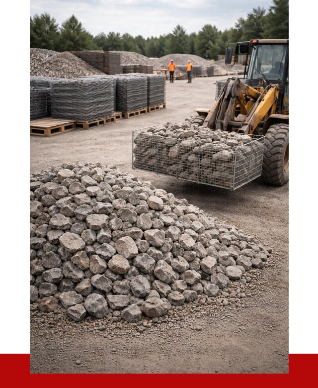 Камень для габионов фракция 70-150 в Усолье-Сибирском от 4334 р. | ПРОНЕРУДСль