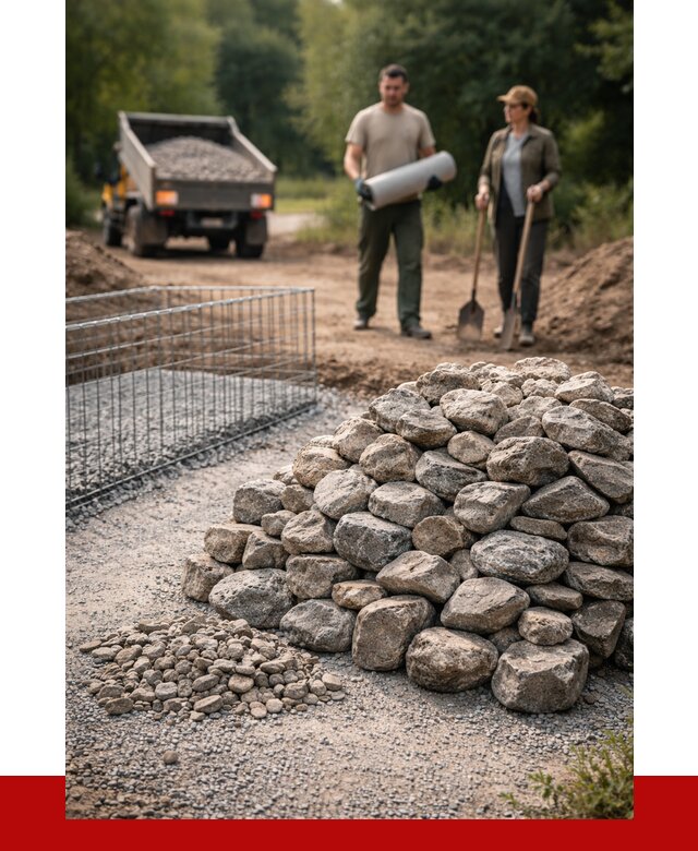 Камень для габионов фракция 100-200 в Усолье-Сибирском от 4954 р. | ПРОНЕРУДСль