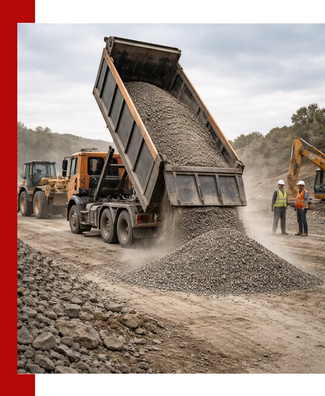 Щебёночно-песчаная смесь ЩПС С1 с доставкой в Усолье-Сибирском