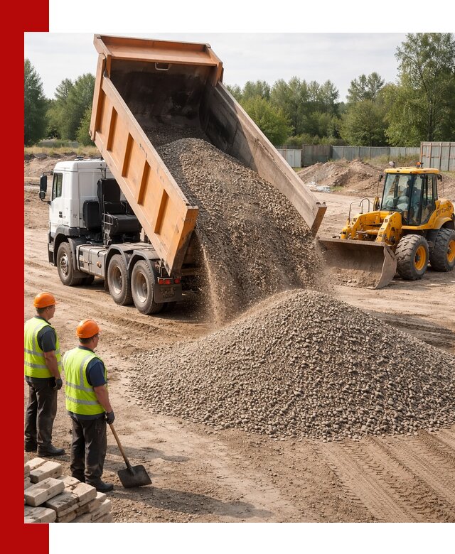 Доставка щебёночно-песчаной смеси ЩПС С7 в Усолье-Сибирском