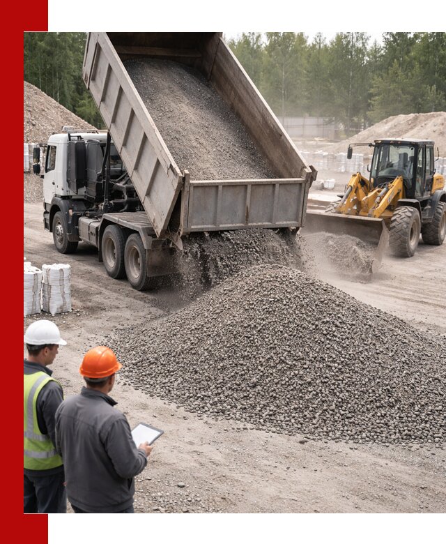 Доставка и продажа гранитного отсева 0-10 в Усолье-Сибирском