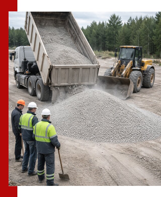 Известняковый отсев 0-5 доставка в Усолье-Сибирском быстро и выгодно