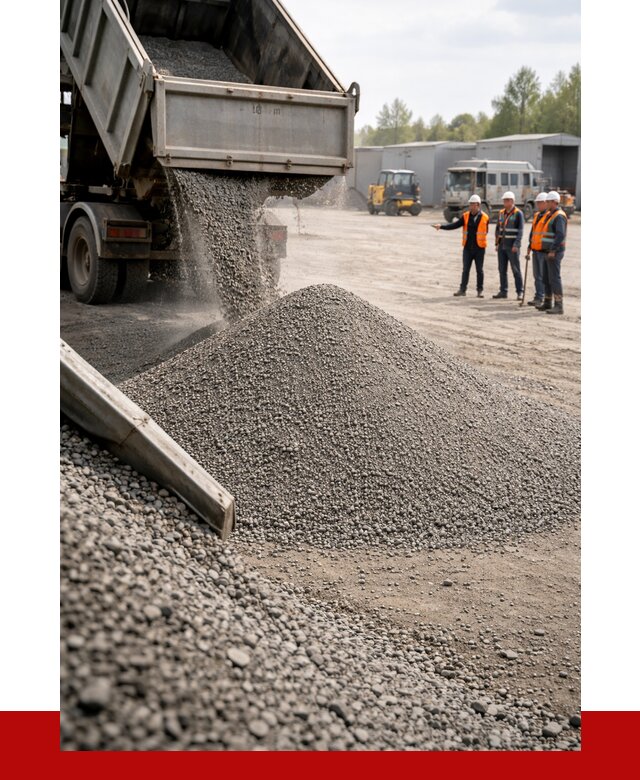 Гравийный отсев 0-5 в Усолье-Сибирском от 1238 р. с доставкой | ПРОНЕРУДСль